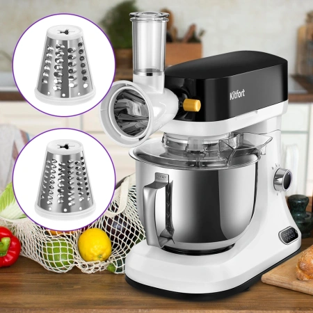 Миксер планетарный Kitfort КТ-3438 1600Вт белый/черный