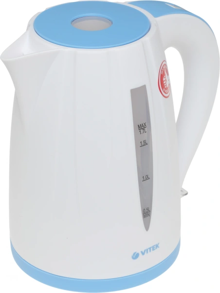Чайник электрический Vitek VT-7031 1.7л. 2200Вт белый корпус: пластик