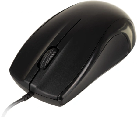 Мышь Оклик 185V2 черный оптическая (1200dpi) USB для ноутбука (3but)