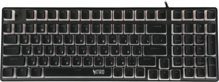 Клавиатура Acer Nitro OKW303 механическая черный USB for gamer LED (ZL.KBDCC.01D)