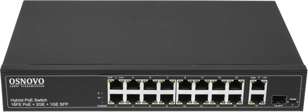 Коммутатор Osnovo SW-61621(300W) 300W неуправляемый