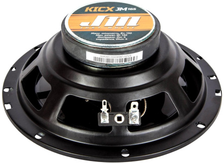 Колонки автомобильные Kicx JM-165 130Вт 89дБ 4Ом 16.5см (6 1/2дюйм) (ком.:2кол.) коаксиальные трехпо