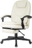 Кресло руководителя Бюрократ CH-868N-BF слоновая кость эко.кожа крестов. пластик подст.для ног