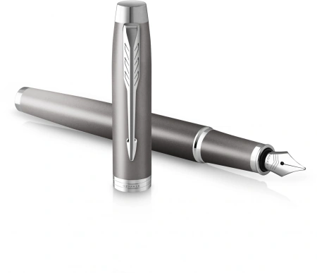 Ручка перьев. Parker IM Writing Rituals F331 (2203896) серый сталь нержавеющая F подар.кор.