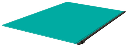 Папка на молнии ZIP Бюрократ -BPM4ATURGBL A4+ полипропилен 0.15мм бирюзовый цвет молнии черный