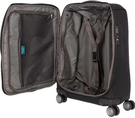Чемодан Piquadro BRIEF2 (BV4343BR2/N) 40x55x20см 28.1л. 2.69кг. ткань/кожа черный