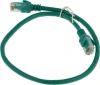 Патч-корд PP6U-0.5M/G 10000G UTP 4 пары cat6 CCA molded 0.5м зеленый RJ-45 (m)-RJ-45 (m)