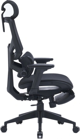 Кресло Cactus CS-CHR-MC01-BK черный сет./эко.кожа с подголов. крестов. пластик