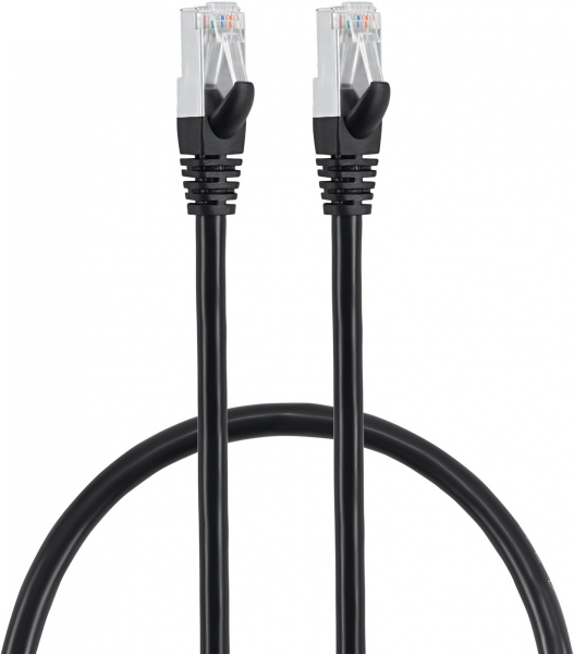 Патч-корд Buro BU-7-0.5M STP 4 пары cat.7 CCA molded 0.5м черный RJ-45 (m)-RJ-45 (m)