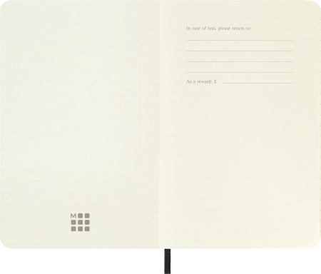 Блокнот Moleskine CLASSIC SOFT QP611 Pocket 90x140мм 192стр. линейка мягкая обложка черный