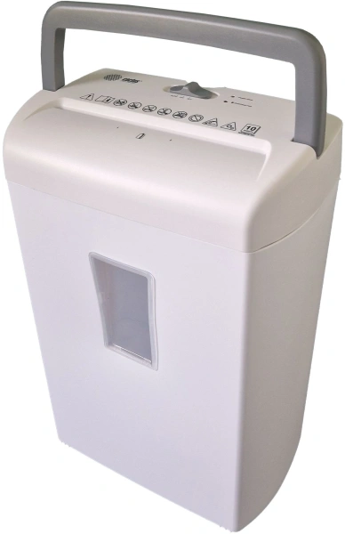 Шредер Cactus CS-SH-C3 белый (секр.P-4)/перекрестный/8лист./13лтр./скрепки/скобы/пл.карты