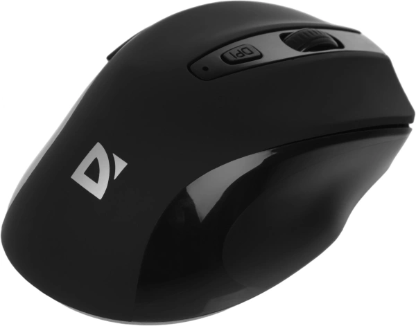 Мышь Defender Prime MB-053 черный оптическая 1600dpi silent беспров. USB для ноутбука 5but (52053)