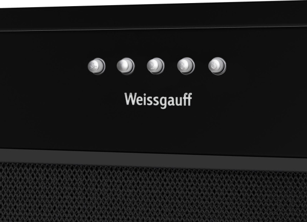 Вытяжка встраиваемая Weissgauff Alpha 45 PB BL черный управление: кнопочное (1 мотор)