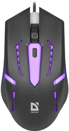 Мышь Defender Flash MB-600L черный оптическая 1200dpi USB 3but (52600)
