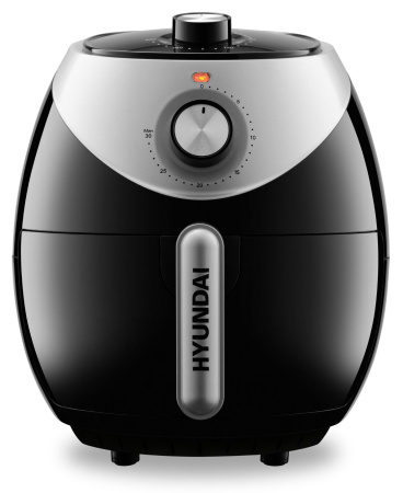 Аэрогриль Hyundai HYF-3456 1500Вт черный/серебристый