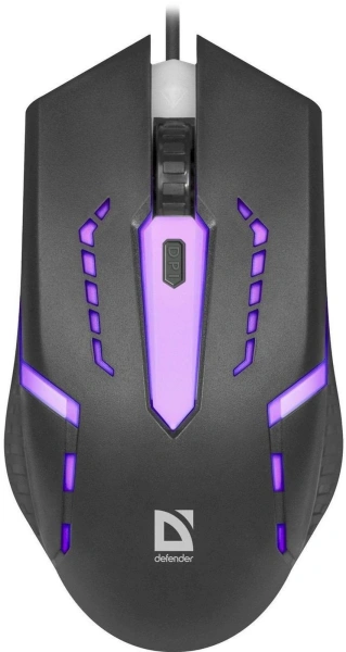 Мышь Defender Flash MB-600L черный оптическая 1200dpi USB 3but (52600)