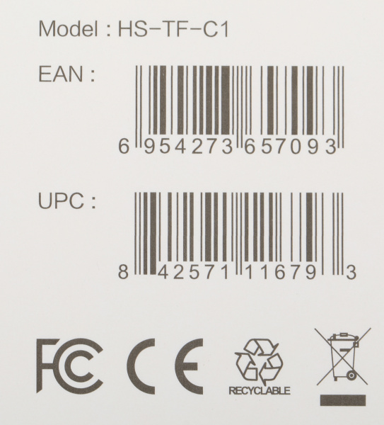 Флеш карта microSDXC 64Gb Class10 Hikvision HS-TF-C1(STD)/64G/Adapter + adapter
