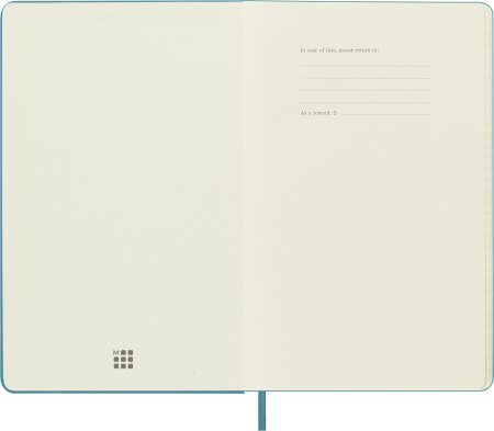 Блокнот Moleskine CLASSIC QP060B35 Large 130х210мм 240стр. линейка твердая обложка голубой
