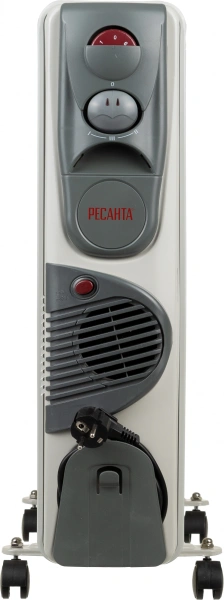 Радиатор масляный Ресанта ОМ-12НВ 2900Вт белый