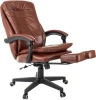 Кресло руководителя Бюрократ T-9950MSG-F коричневый эко.кожа крестов. пластик подст.для ног