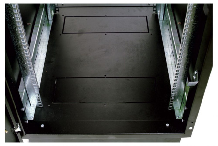 Шкаф серверный ЦМО (ШТК-М-42.8.8-1ААА-9005) напольный 42U 800x800мм пер.дв.стекл задн.дв.стал.лист 2 бок.пан. 500кг черный 655мм 123.39кг 180град. 2030мм