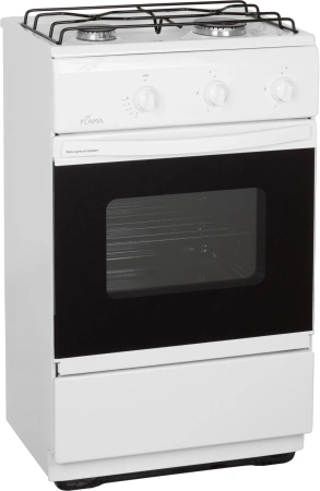 Плита Газовая Flama CG 3202 W белый реш.сталь
