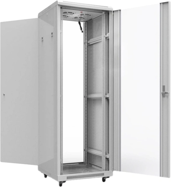 Шкаф серверный Rexant Pro (04-2306) напольный 42U 600x800мм пер.дв.стекл металл 800кг серый 720мм 102кг 2055мм IP20 сталь