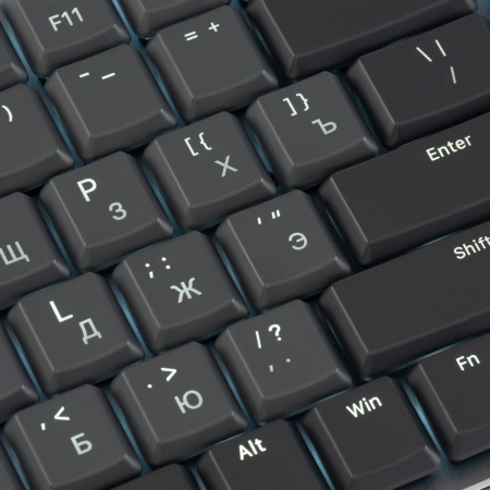 Клавиатура Оклик K953X механическая черный/серый USB Multimedia LED (1901086)