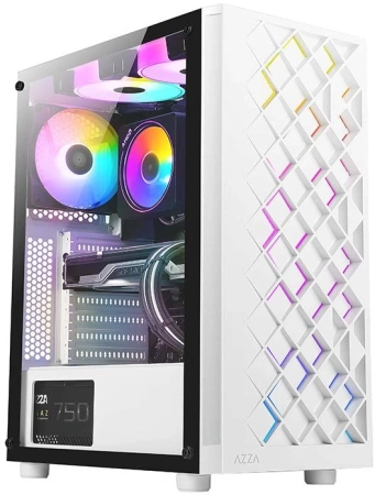 Корпус Azza Spectra белый без БП ATX 1x120mm 2xUSB2.0 1xUSB3.0 audio bott PSU