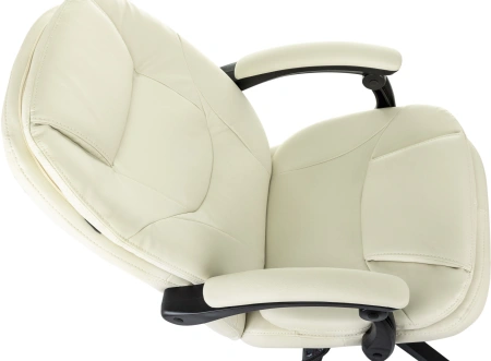 Кресло руководителя Бюрократ CH-868N-BF слоновая кость эко.кожа крестов. пластик подст.для ног