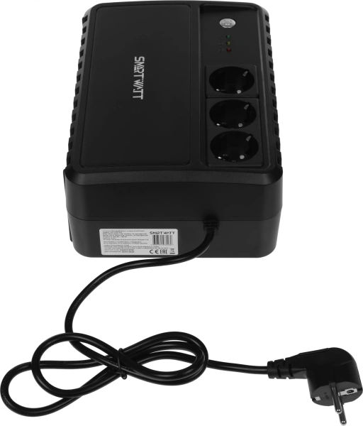 Источник бесперебойного питания Smartwatt Safe 800 480Вт 800ВА черный