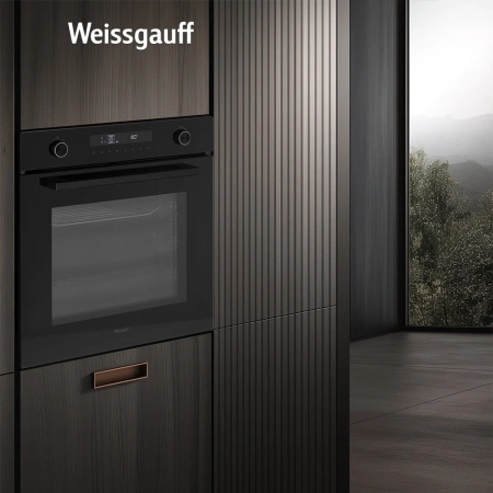 Духовой шкаф Электрический Weissgauff EOM 741 PDB Black Edition черный