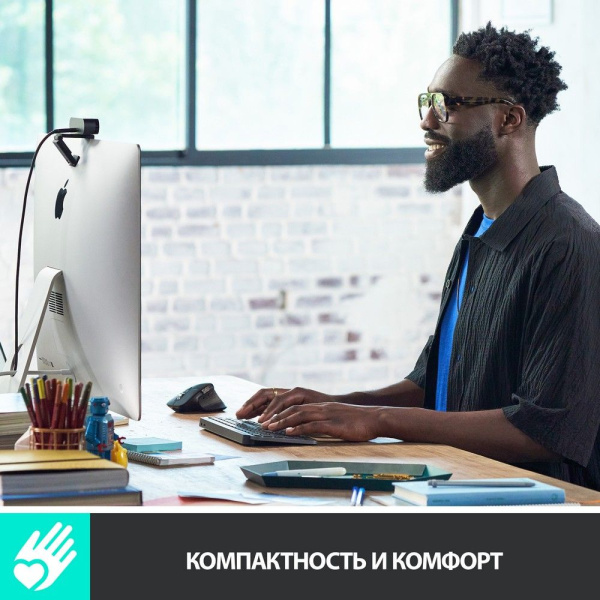 Клавиатура Logitech MX Keys Mini серебристый/белый USB беспроводная BT/Radio LED