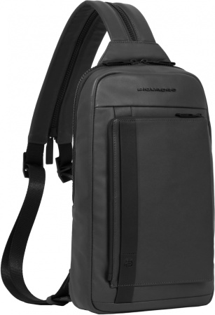 Рюкзак слинг Piquadro David CA6205S130/N черный кожа