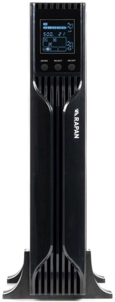 Источник бесперебойного питания Бастион RAPAN-UPS 1000-RACK-IN-2X9 700Вт 1000ВА черный