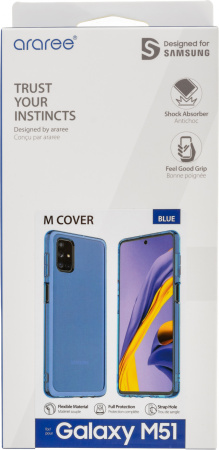Чехол (клип-кейс) Samsung для Samsung Galaxy M51 araree M cover синий (GP-FPM515KDALR)