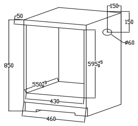 Духовой шкаф Электрический Weissgauff EOY 451 PDX нержавеющая сталь/черный