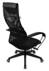 Кресло руководителя Бюрократ CH-607 черный TW-01 сетка/ткань с подголов. крестов. пластик