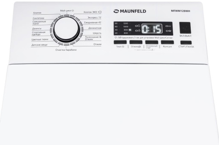 Стиральная машина Maunfeld MFWM128WH класс: A+++ загр.вертикальная макс.:7.5кг белый инвертер