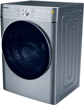 Стиральная машина Hyundai WMD9413 класс: B загр.фронтальная макс.:10кг (с сушкой) темно-серебристый инвертер