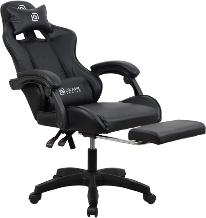 Кресло игровое Оклик Camper черный сиденье черный искусст.кожа/сетка с подголов. крестов. пластик че
