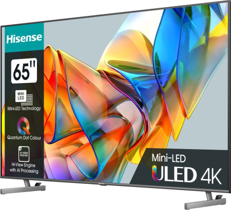 Телевизор LED Hisense 65" 65U6KQ темно-серый 4K Ultra HD 60Hz DVB-T DVB-T2 DVB-C DVB-S DVB-S2 USB WiFi Smart TV