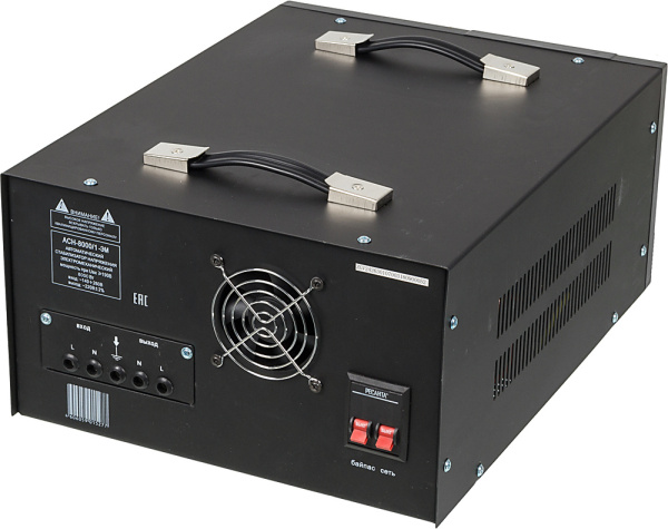 Стабилизатор напряжения Ресанта АСН-8000/1-ЭМ однофазный черный (63/1/7)