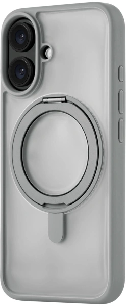 Чехол (клип-кейс) uBear для Apple iPhone 16 Clip 360 with MagSafe серый (CS438GR61RG-I24M)