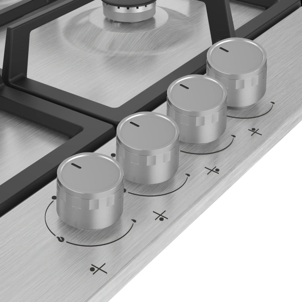 Газовая варочная поверхность Indesit THPM 642 IX/I нержавеющая сталь