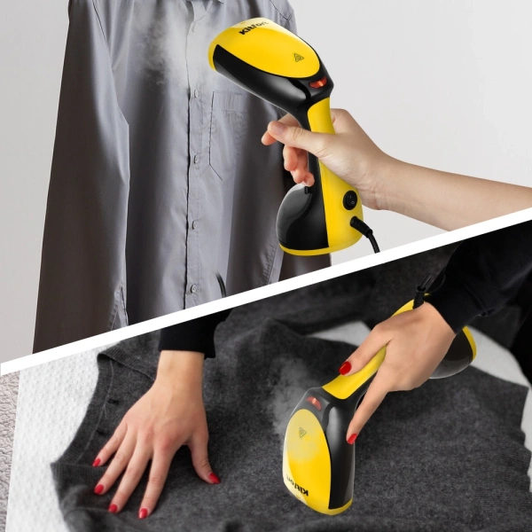 Отпариватель ручной Kitfort КТ-9267 1500Вт черный/желтый