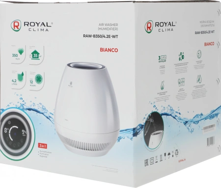 Мойка воздуха Royal Clima Bianco RAW-B350/4.2E-WT 15Вт белый