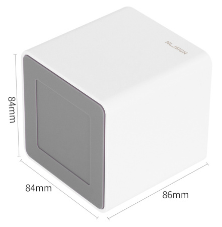 Подставка Deli ENS011WHITE Nusign 2отд. для письменных принадлежностей 84х84х86мм белый пластик