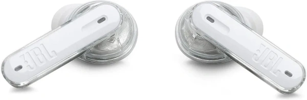 Гарнитура внутриканальные JBL Tune Beam Ghost белый беспроводные bluetooth в ушной раковине (JBLTBEAMGWHT)