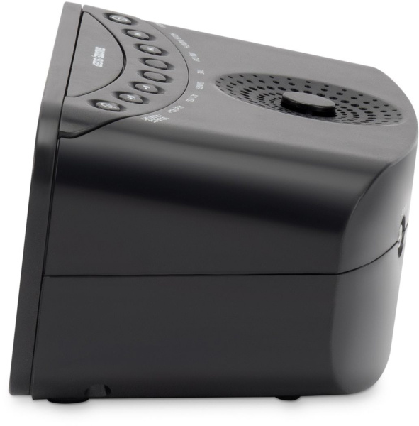 Радиобудильник Hyundai H-RCL221 черный LCD подсв:белая часы:цифровые FM